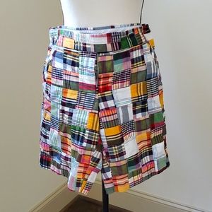 Preppy Madras plaid Bermuda shorts from J Crew